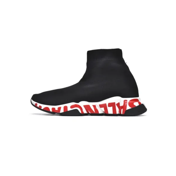 Balenciaga Speed Black(red word)