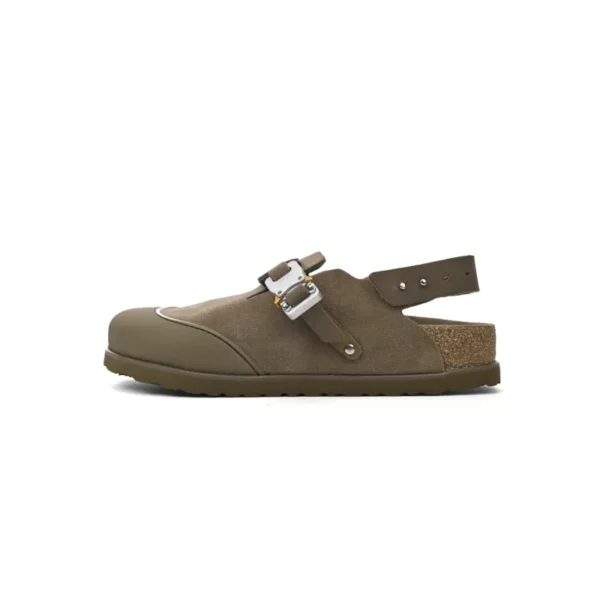 Dior by Birkenstock Mule Tokio Khaki Nubuck Calfskin 3SA116ZSD_H620