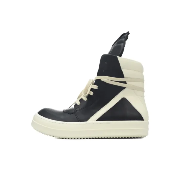 Rick Owens RO Geobasket Black and White RU02C7894LCGLPO-7511